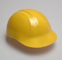 Bump Cap, Yellow, 4 point suspension - Latex, Supported